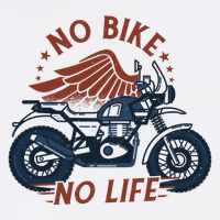 No Bike No Life Motrocycle T-Shirt