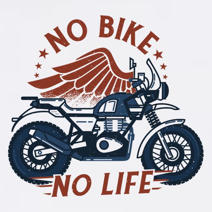 No Bike No Life Motrocycle T-Shirt