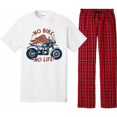 No Bike No Life Motrocycle Pajama Set