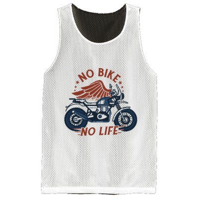 No Bike No Life Motrocycle Mesh Reversible Basketball Jersey Tank