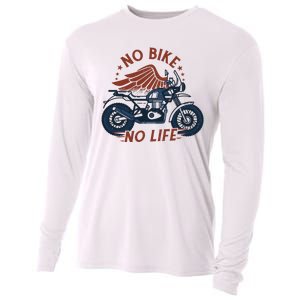 No Bike No Life Motrocycle Cooling Performance Long Sleeve Crew