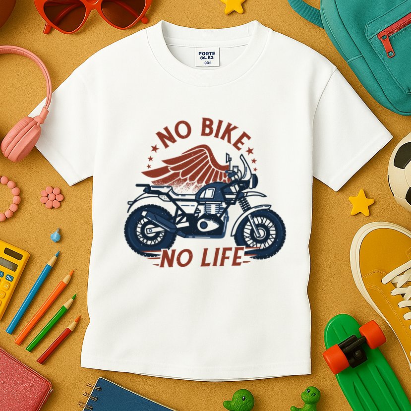 No Bike No Life Motrocycle Kids T-Shirt