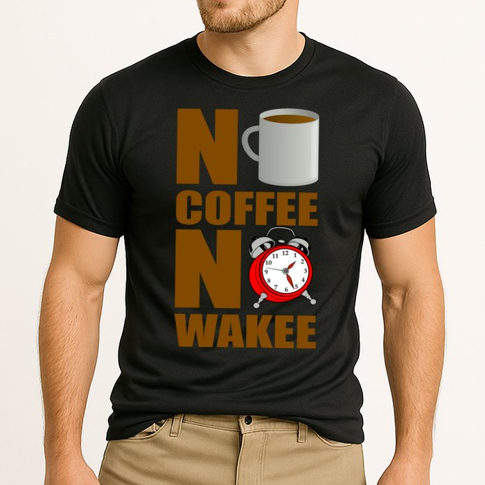 No Coffee No Wakee Cooling Performance Crew T-Shirt