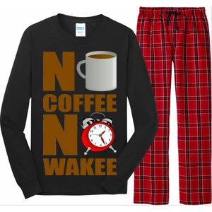 No Coffee No Wakee Long Sleeve Pajama Set