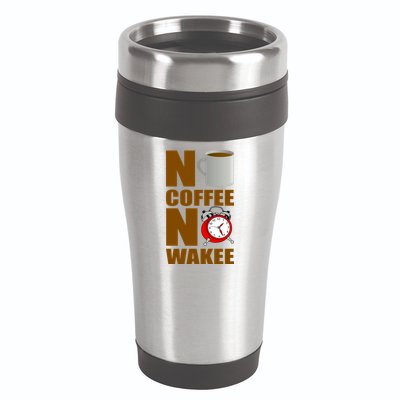 No Coffee No Wakee 16oz Travel Tumbler