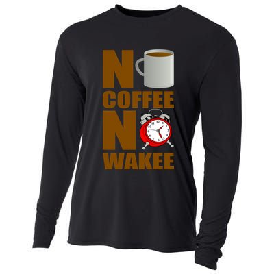 No Coffee No Wakee Cooling Performance Long Sleeve Crew