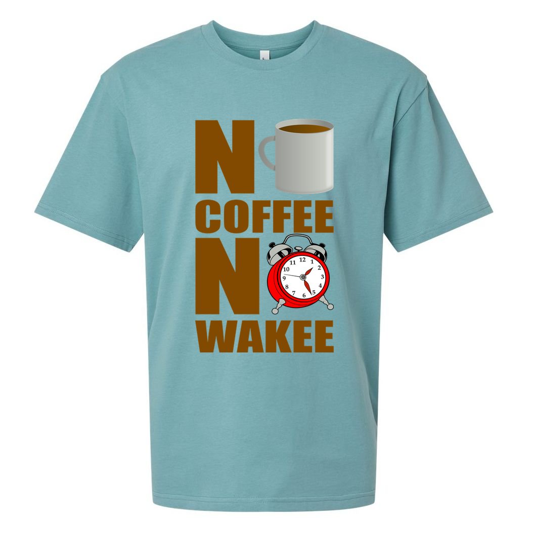 No Coffee No Wakee Sueded Cloud Jersey T-Shirt
