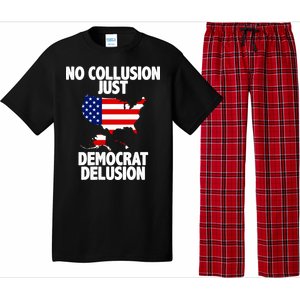 No Collusion Just Democrat delusion Pajama Set