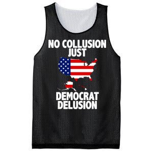 No Collusion Just Democrat delusion Mesh Reversible Basketball Jersey Tank