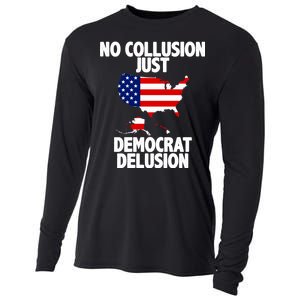 No Collusion Just Democrat delusion Cooling Performance Long Sleeve Crew