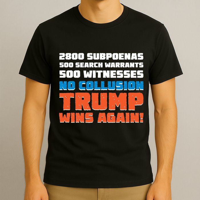 No Collusion Trump Wins Again T-Shirt