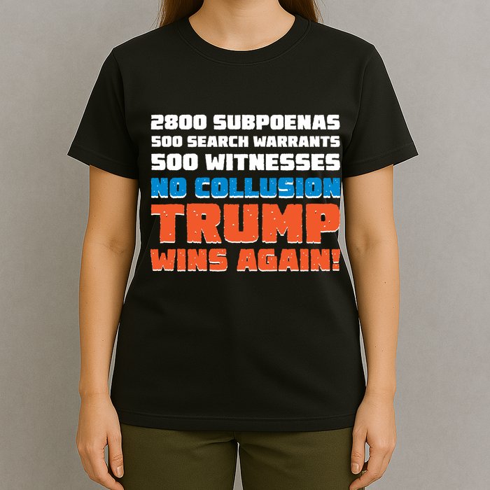 No Collusion Trump Wins Again T-Shirt
