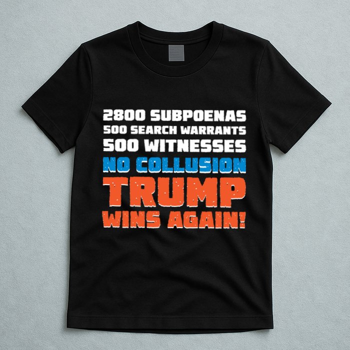 No Collusion Trump Wins Again T-Shirt