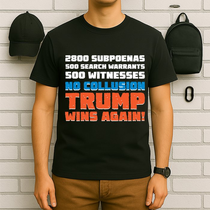 No Collusion Trump Wins Again T-Shirt