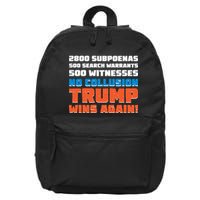 No Collusion Trump Wins Again 16 in Basic Backpack