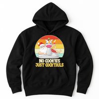 No Cookies Just Cocktails Summer Vacation Santa Claus Hoodie