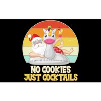 No Cookies Just Cocktails Summer Vacation Santa Claus Bumper Sticker