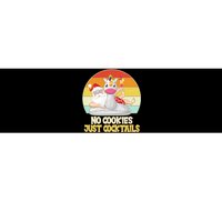 No Cookies Just Cocktails Summer Vacation Santa Claus Bumper Sticker