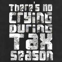 No Crying During Tax Season 7 Panel Mesh Trucker Snapback Hat