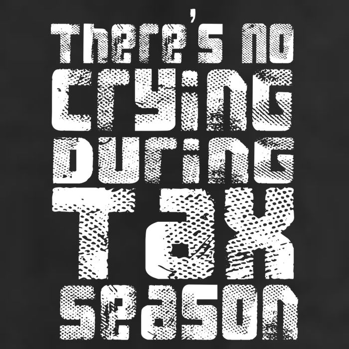 No Crying During Tax Season 7 Panel Mesh Trucker Snapback Hat