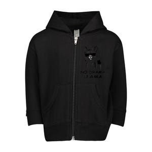 No Drama Llama Toddler Zip Fleece Hoodie