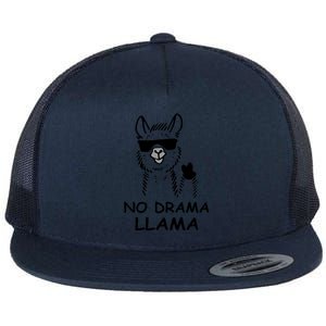 No Drama Llama Flat Bill Trucker Hat