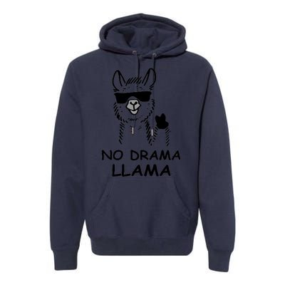 No Drama Llama Premium Hoodie