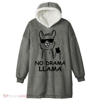 No Drama Llama Hooded Wearable Blanket