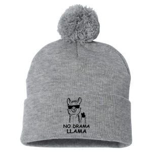 No Drama Llama Pom Pom 12in Knit Beanie