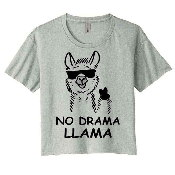 No Drama Llama Women's Crop Top Tee