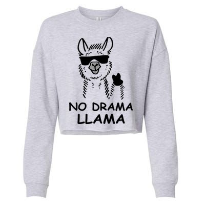 No Drama Llama Cropped Pullover Crew
