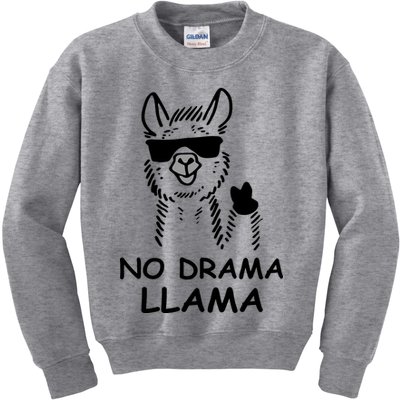 No Drama Llama Kids Sweatshirt