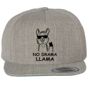 No Drama Llama Wool Snapback Cap