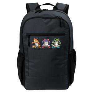 No Evil Colorful Frogs Daily Commute Backpack