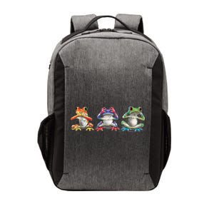 No Evil Colorful Frogs Vector Backpack