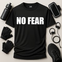 No Fear Word Imprint Performance Shirt