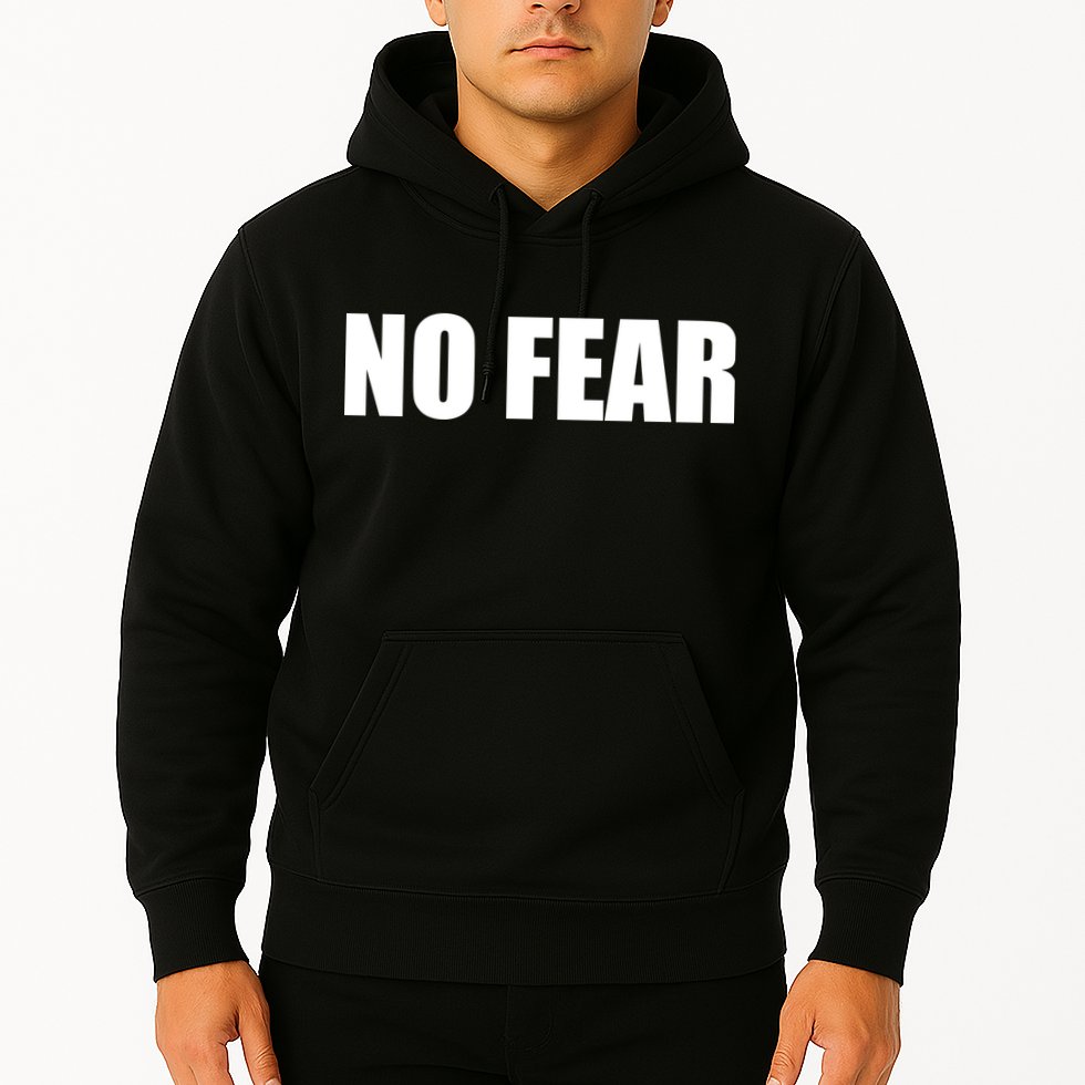 No Fear Word Imprint Hoodie