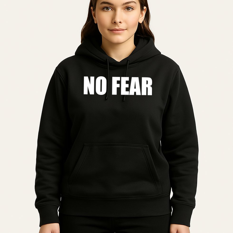 No Fear Word Imprint Hoodie