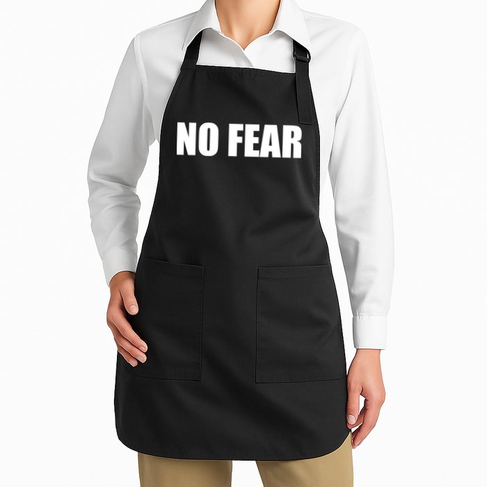 No Fear Word Imprint Apron