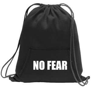 No Fear Word Imprint Sweatshirt Cinch Pack Bag