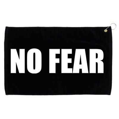 No Fear Word Imprint Grommeted Golf Towel