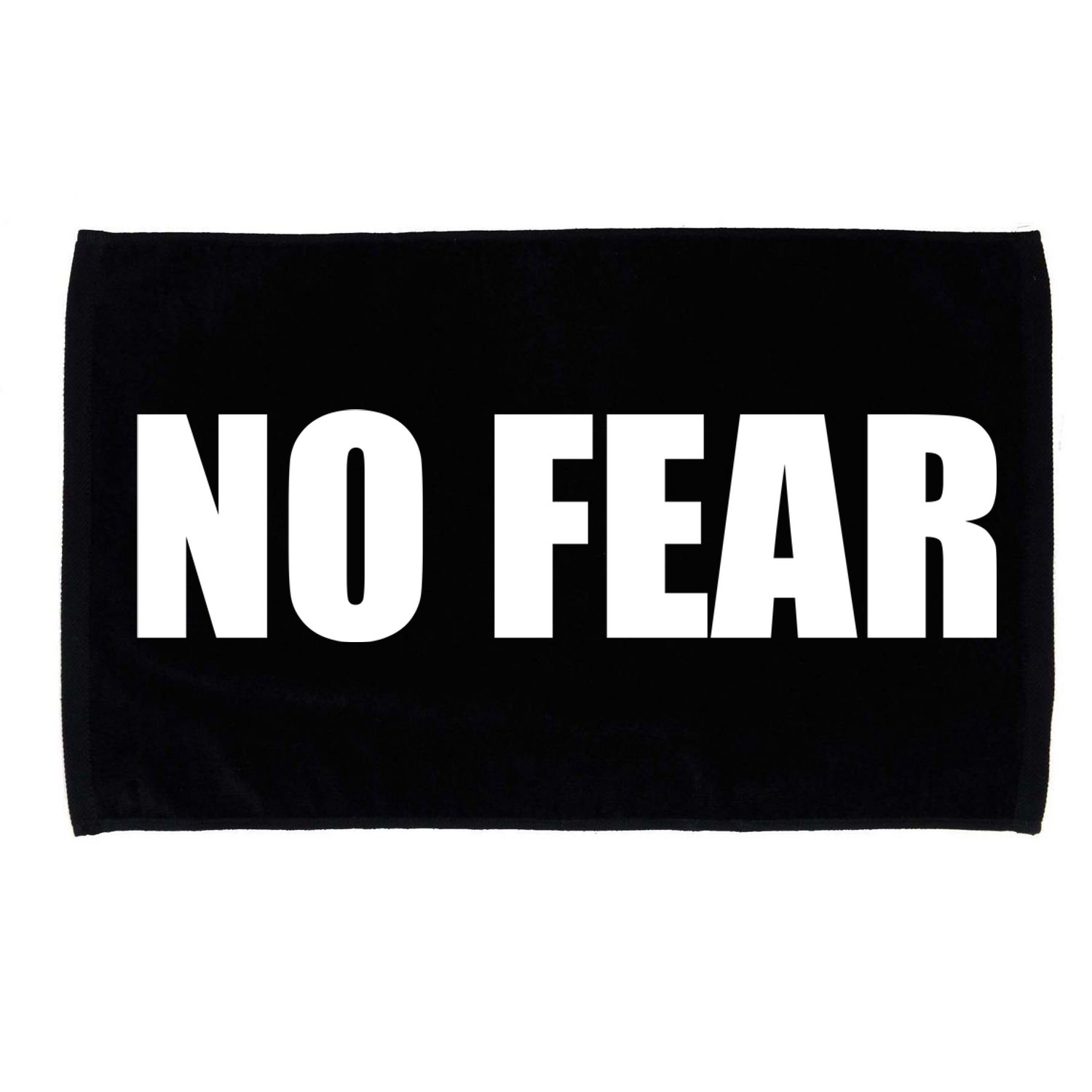 No Fear Word Imprint Microfiber Hand Towel