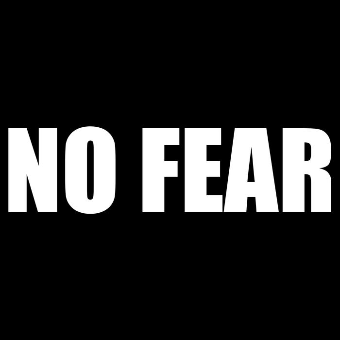 No Fear Word Imprint Women's V-Neck T-Shirt