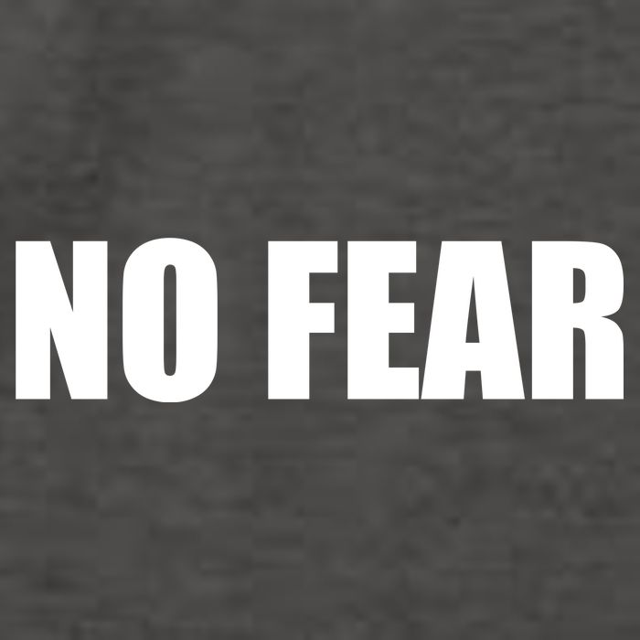 No Fear Word Imprint Vector Backpack