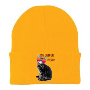 No Fluffs Given Kitten Sunglasses Knit Cap Winter Beanie