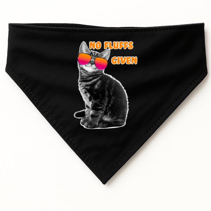 No Fluffs Given Kitten Sunglasses USA-Made Doggie Bandana