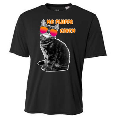 No Fluffs Given Kitten Sunglasses Cooling Performance Crew T-Shirt