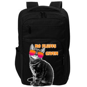 No Fluffs Given Kitten Sunglasses Impact Tech Backpack