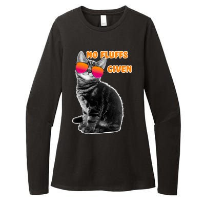 No Fluffs Given Kitten Sunglasses Womens CVC Long Sleeve Shirt