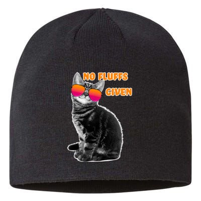 No Fluffs Given Kitten Sunglasses Sustainable Beanie